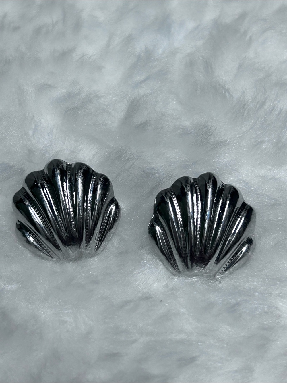 Silver Shell Earrings